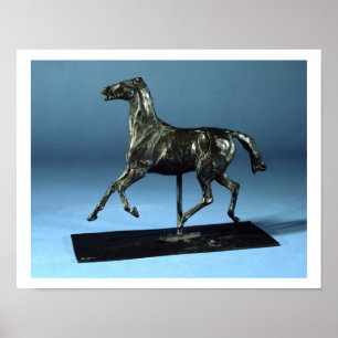 Poster Cheval de trot (bronze)