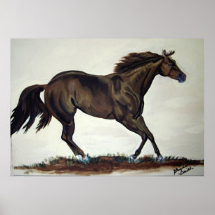 Poster Cheval En Quart