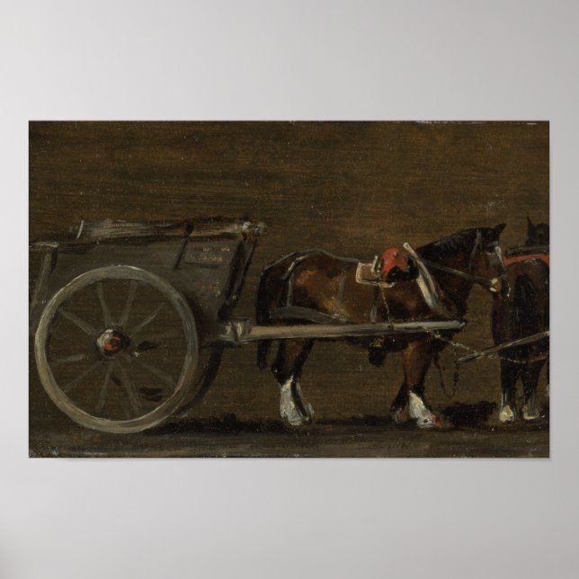 Poster Cheval et Panier - John Constable (Devant)