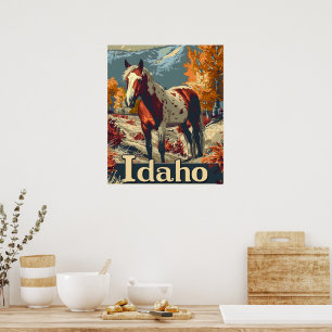 Poster cheval Idaho Appaloosa