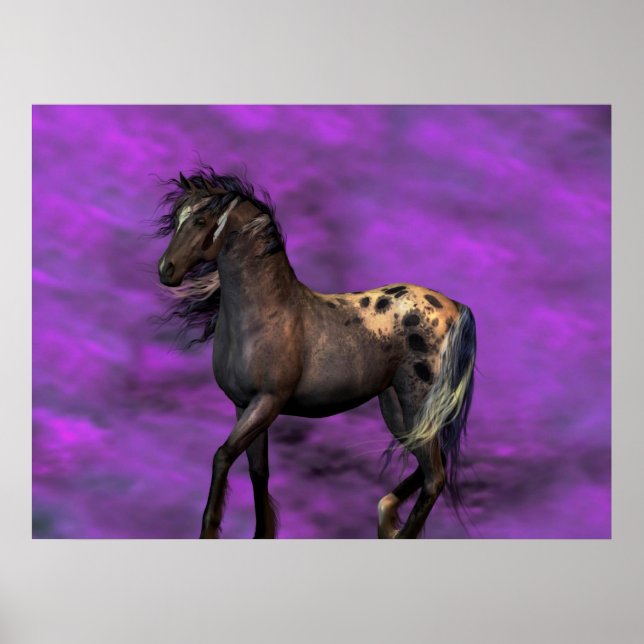 Poster Cheval indien (Devant)