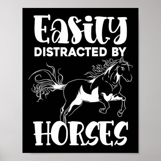 Poster Cheval Lover Cheval Equestre équitation Animal Drô (Devant)