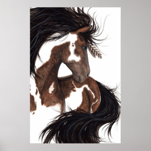 Poster Cheval majestueux d'affiche d'art de Pinto de