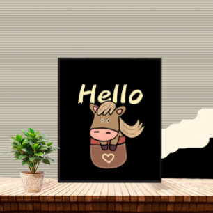 Poster Cheval mignon en poche