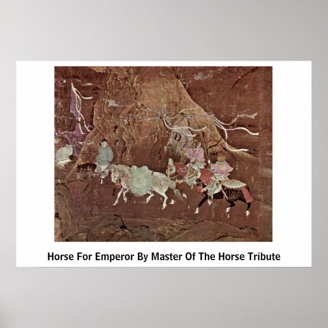 Poster Cheval Pour Empereur Par Maître Du Cheval Hommage (Devant)