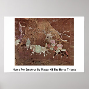 Poster Cheval pour l'empereur par le maître de l'hommage