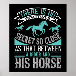 Poster Cheval Secret Entre Le Rider Et Son Cheval