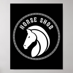 Poster Cheval Snob Pony Équitation Vêtements Equestre