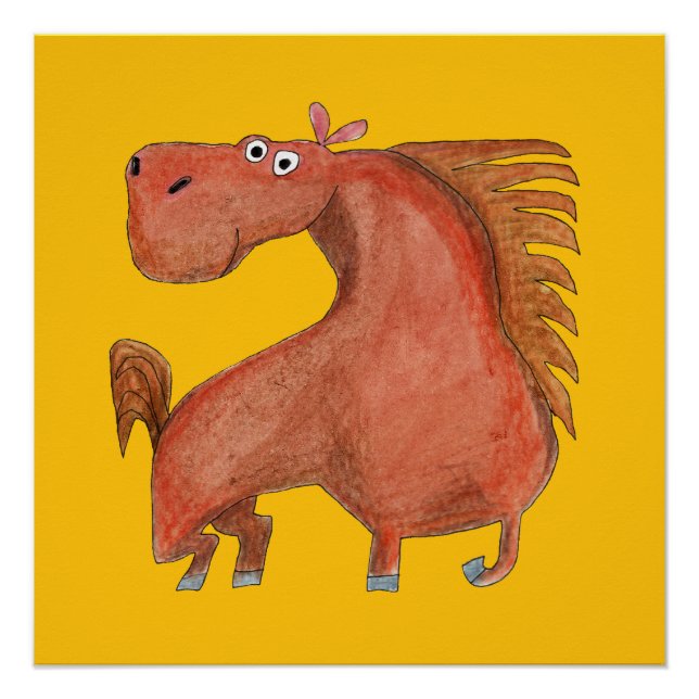 Poster Cheval sortant (Devant)