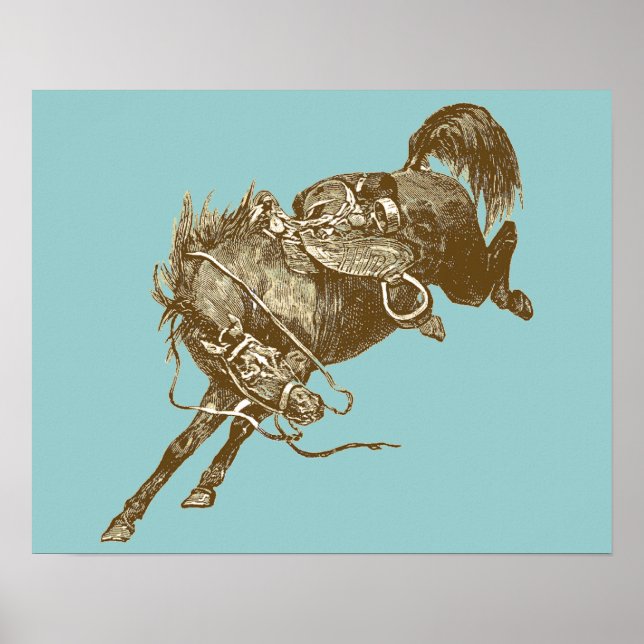 Poster Cheval vintage (Devant)