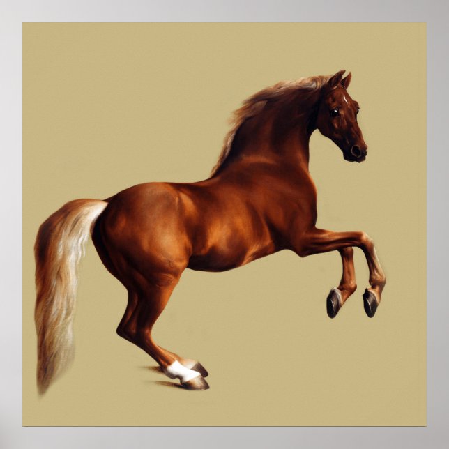 Poster Cheval Whistlejacket par George Stubbs (Devant)