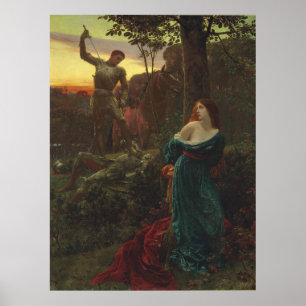 Poster Chevalerie de Frank Bernard Dicksee