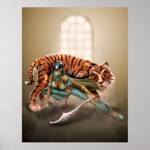 Poster Chevalier arabe