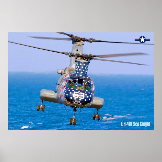 POSTER CHEVALIER DE MER CH-46E (Devant)