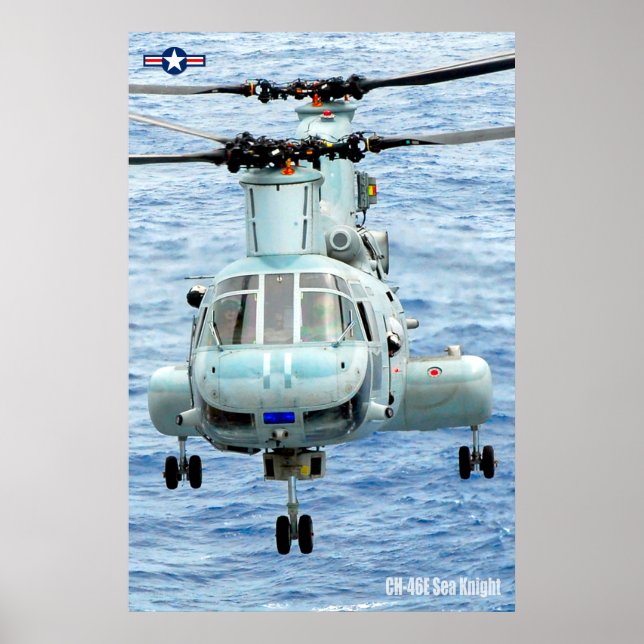 POSTER CHEVALIER DE MER CH-46E (Devant)