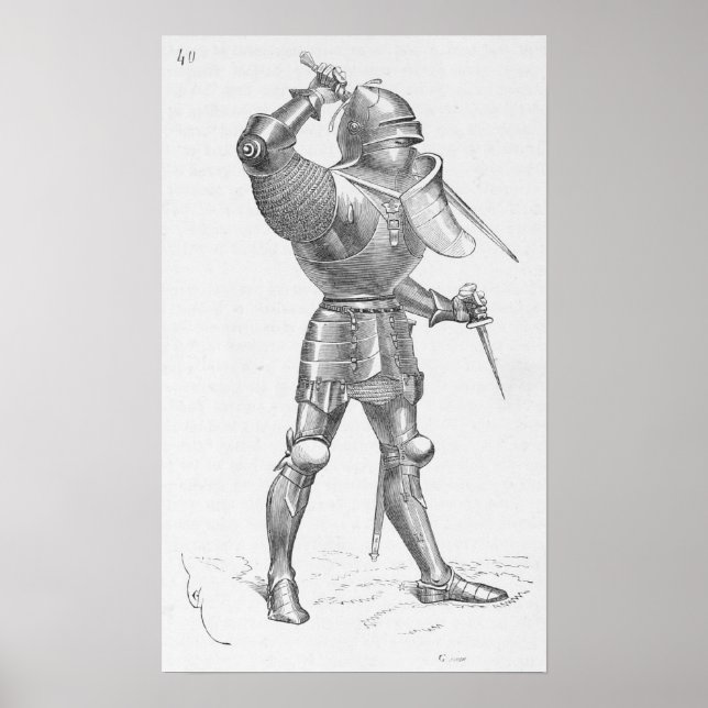 Poster Chevalier démonté (Devant)