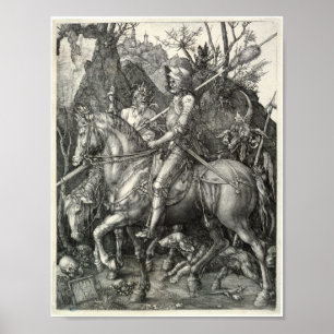 Poster Chevalier, mort et diable (Durer 1513)