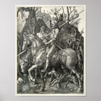 Poster Chevalier, mort et diable (Durer 1513)