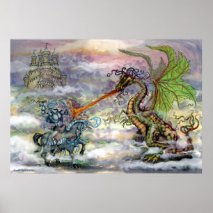 Poster Chevalier n Dragon