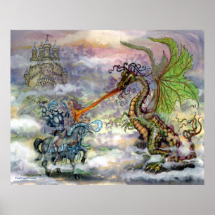 Poster Chevalier n Dragon