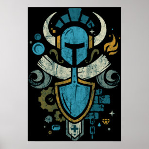 Poster Chevalier Shovely Emblem Crest