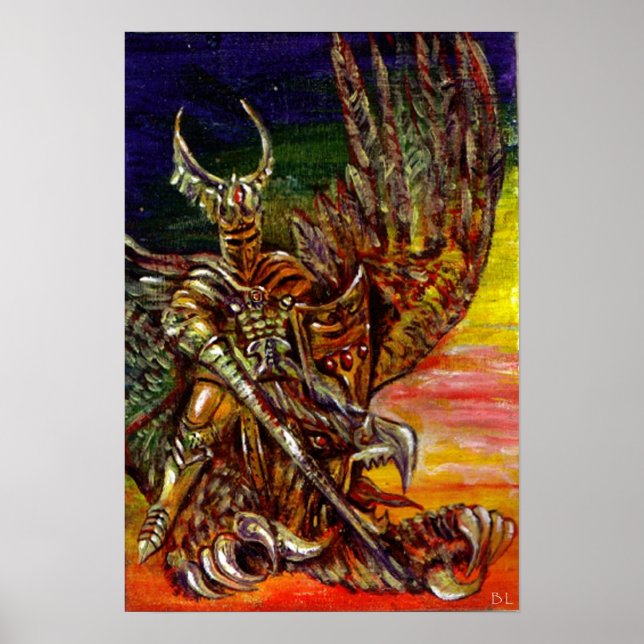 POSTER CHEVALIER SOMBRE (Devant)