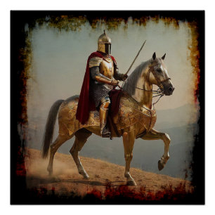 Poster Chevalier Templier Médiéval
