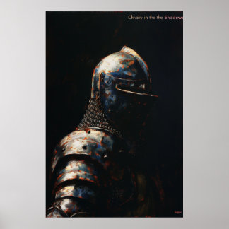 Poster Chevaliers médiévaux en armure Imprimer