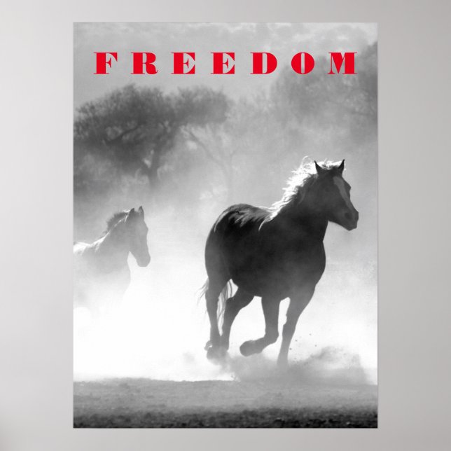 Poster Chevaux de course Motivationnel Inspirationnel (Devant)