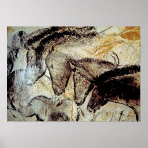Poster Chevaux de Grotte Chauvet