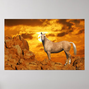 Poster Chevaux d'Imaginaire : Montagne