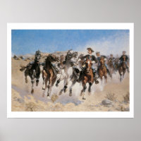 Chevaux en fuite Art Imprimer l'affiche