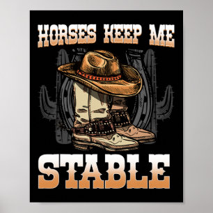 Poster Chevaux Gardez-Moi Stable I Équestre Pony Horse Fa