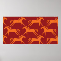 Chevaux motifs sans couture