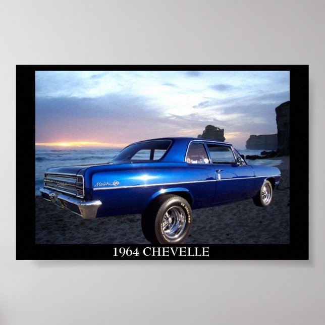Poster Chevelle Chevy 1964 (Devant)