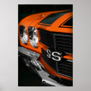 Poster Chevelle S396 Orange 1970