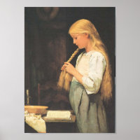 Cheveux des filles tressage 1887