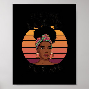 Poster Cheveux Loc's Reine Noire Femme Afro Mélanine Fill