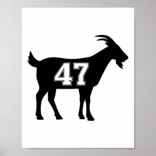 Poster Chèvre 47 Trump Numéro 47 Président Trump Chèvre 4