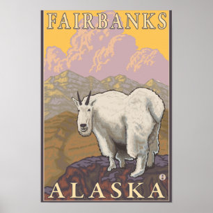 Poster Chèvre de montagne - Fairbanks, Alaska