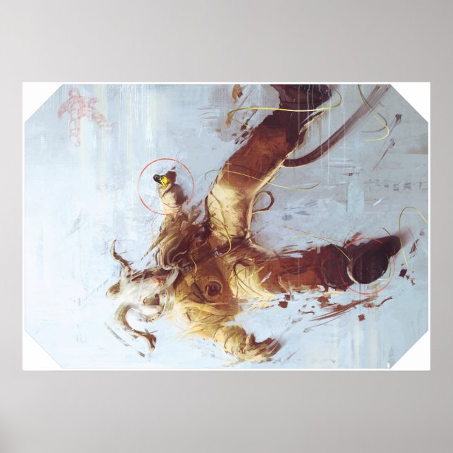 Poster Chèvre spatiale (Devant)