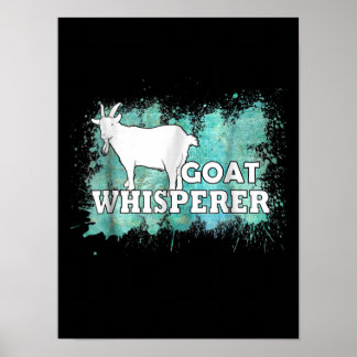 Poster Chèvre Whisperer Chèvres fermier