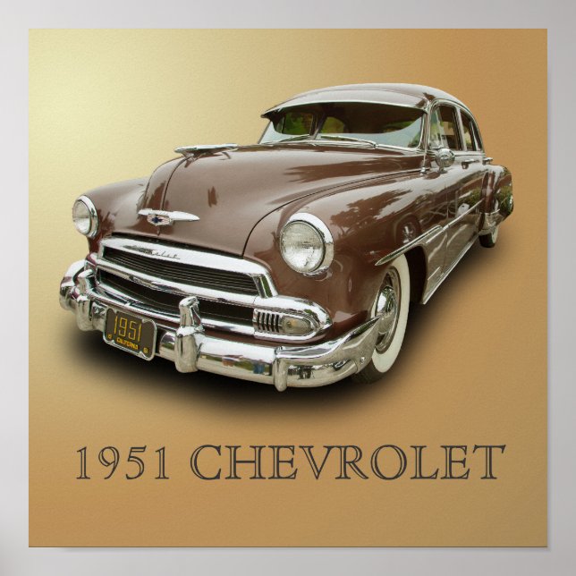 POSTER CHEVROLET 1951 (Devant)