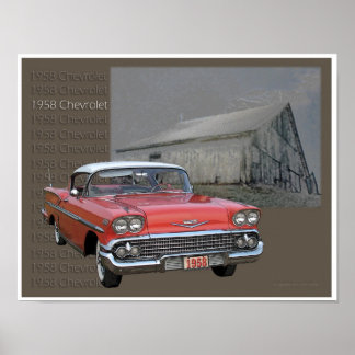 Poster Chevrolet 1958