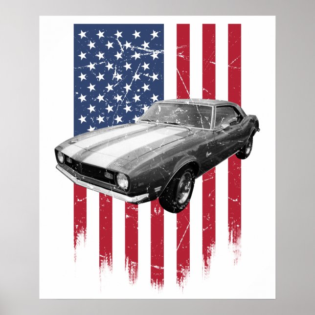 Poster Chevrolet Camaro z28 (Devant)