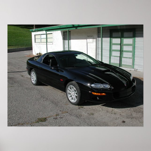 Poster Chevrolet Camaro Z28 SS 2001 (Devant)