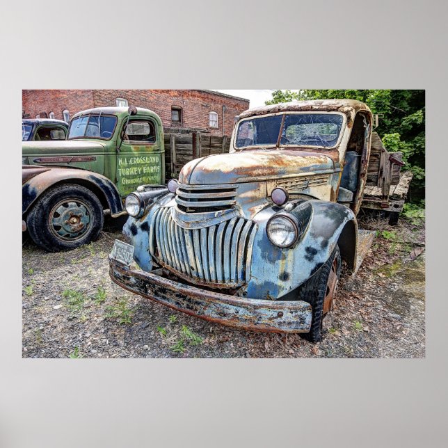 POSTER CHEVROLET CAMION PLAT 1946 (Devant)
