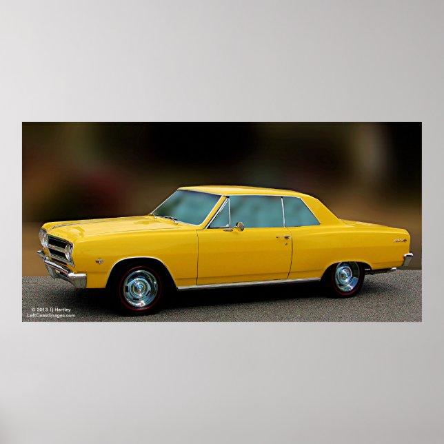 Poster Chevrolet Chevelle SS327 1965 (Devant)