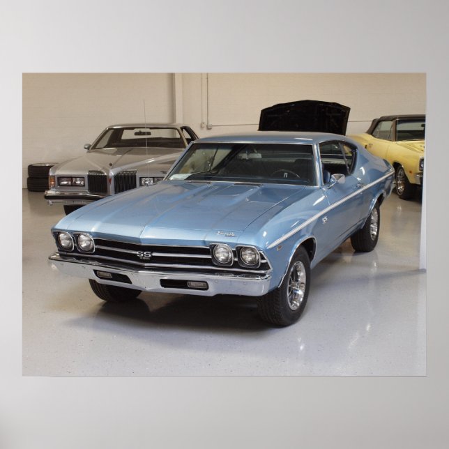 Poster Chevrolet Chevelle SS 396 Sport Coupe 1968 Imprime (Devant)