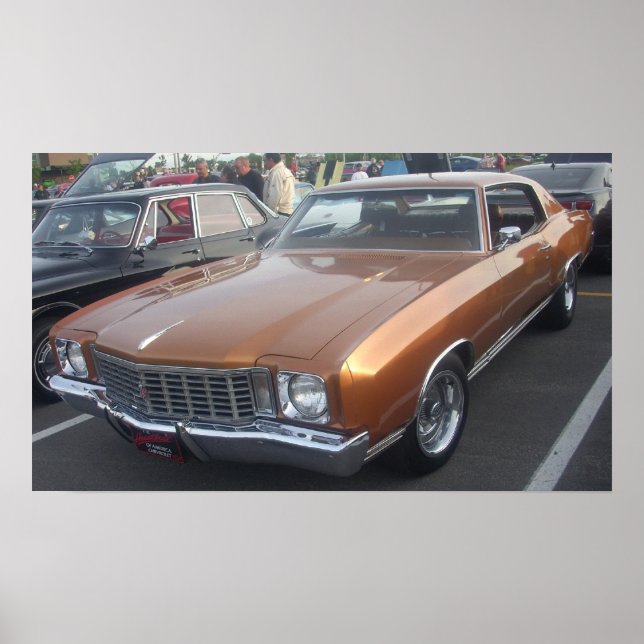 Poster Chevrolet/Chevy Monte Carlo 1972 (Devant)